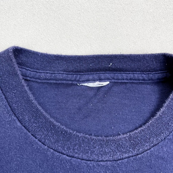 Vintage Emiliano Zapata T-Shirt Mens Medium Navy Blue Mexican Revolution Bandito - Picture 5 of 11